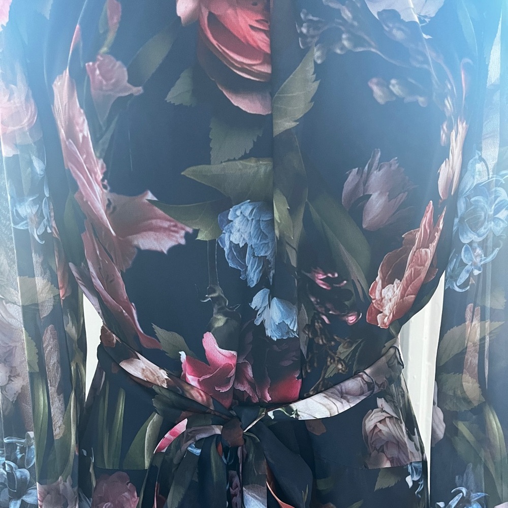 Floral wedding guest dress